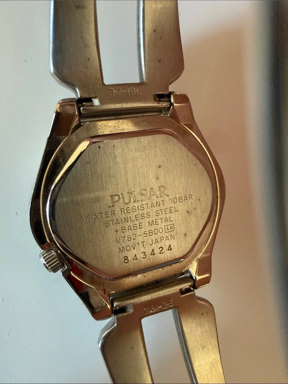 Spoon Pulsar Stainless Steel Watch with Bright Orange Dial